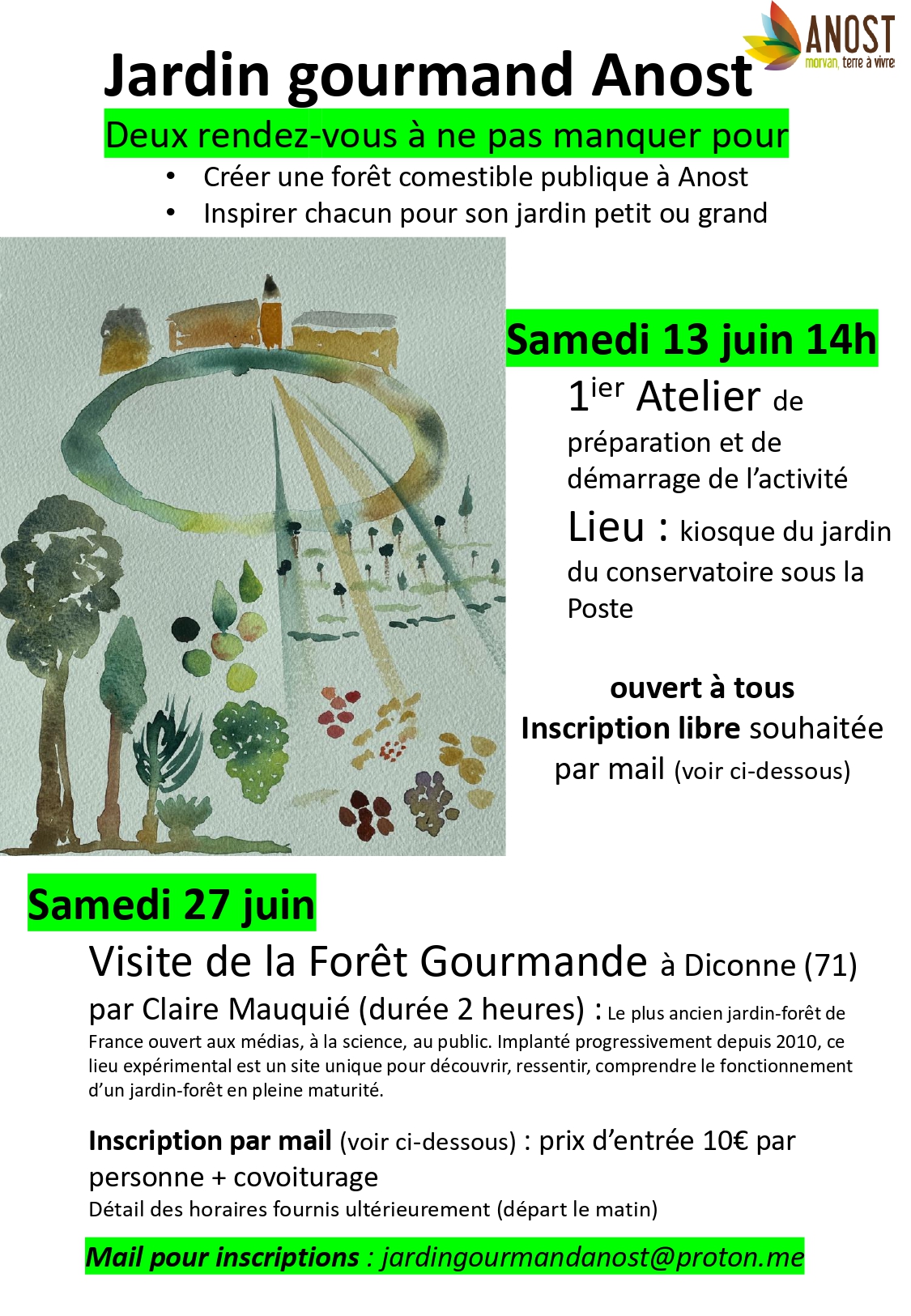 jardin gourmand anost