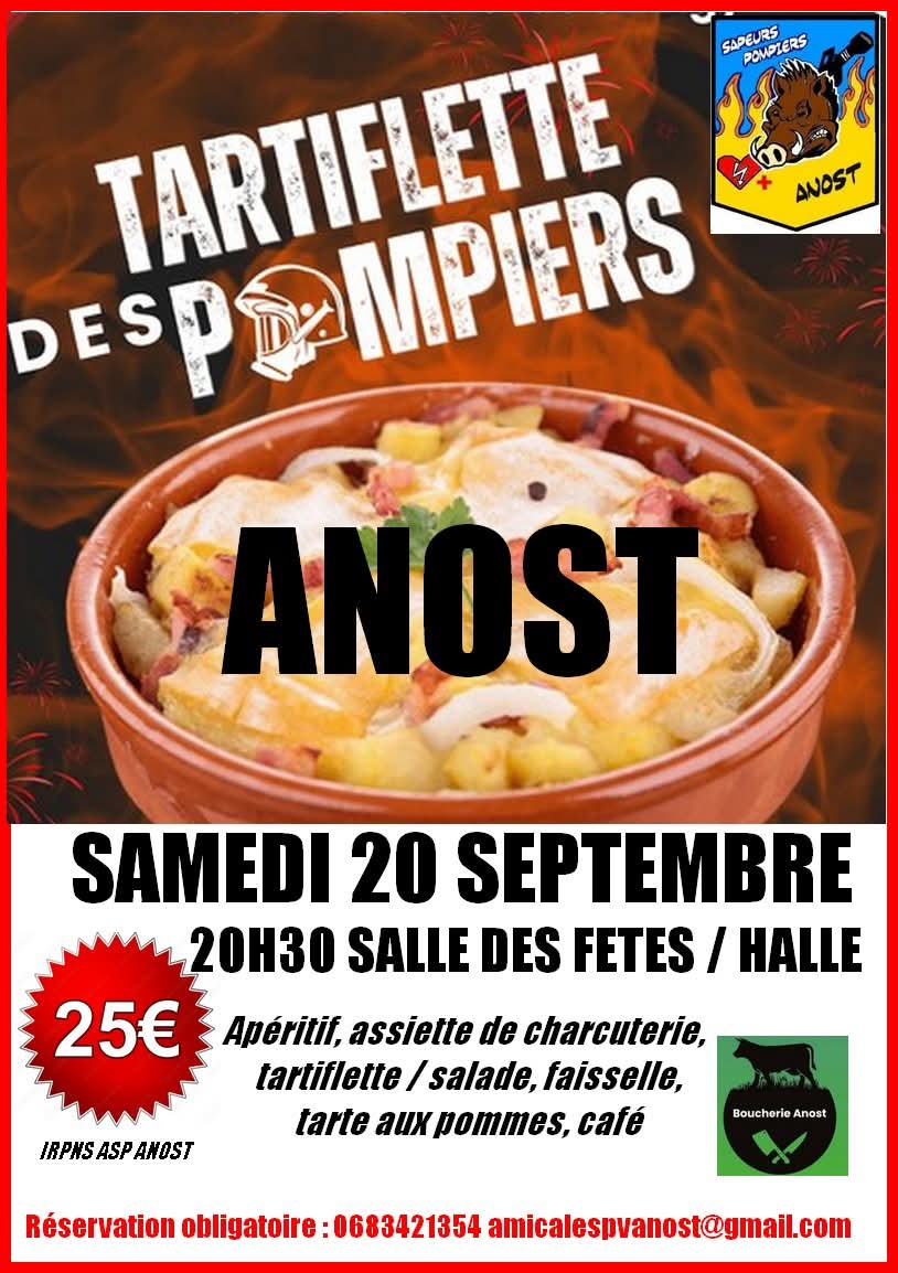 tartiflette des pompiers
