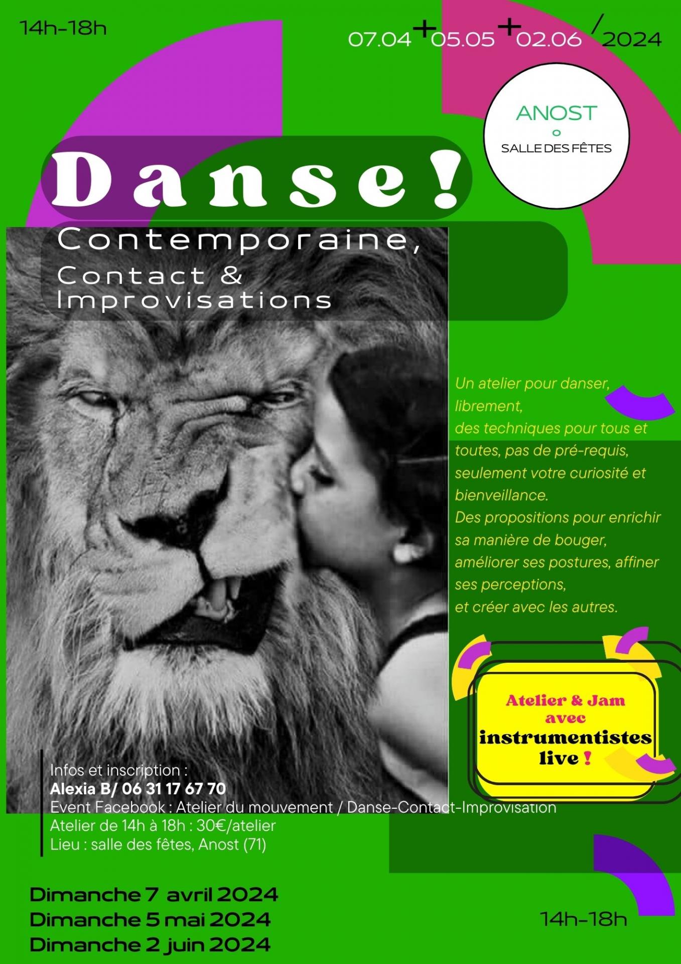 atelier danse contact improvisations