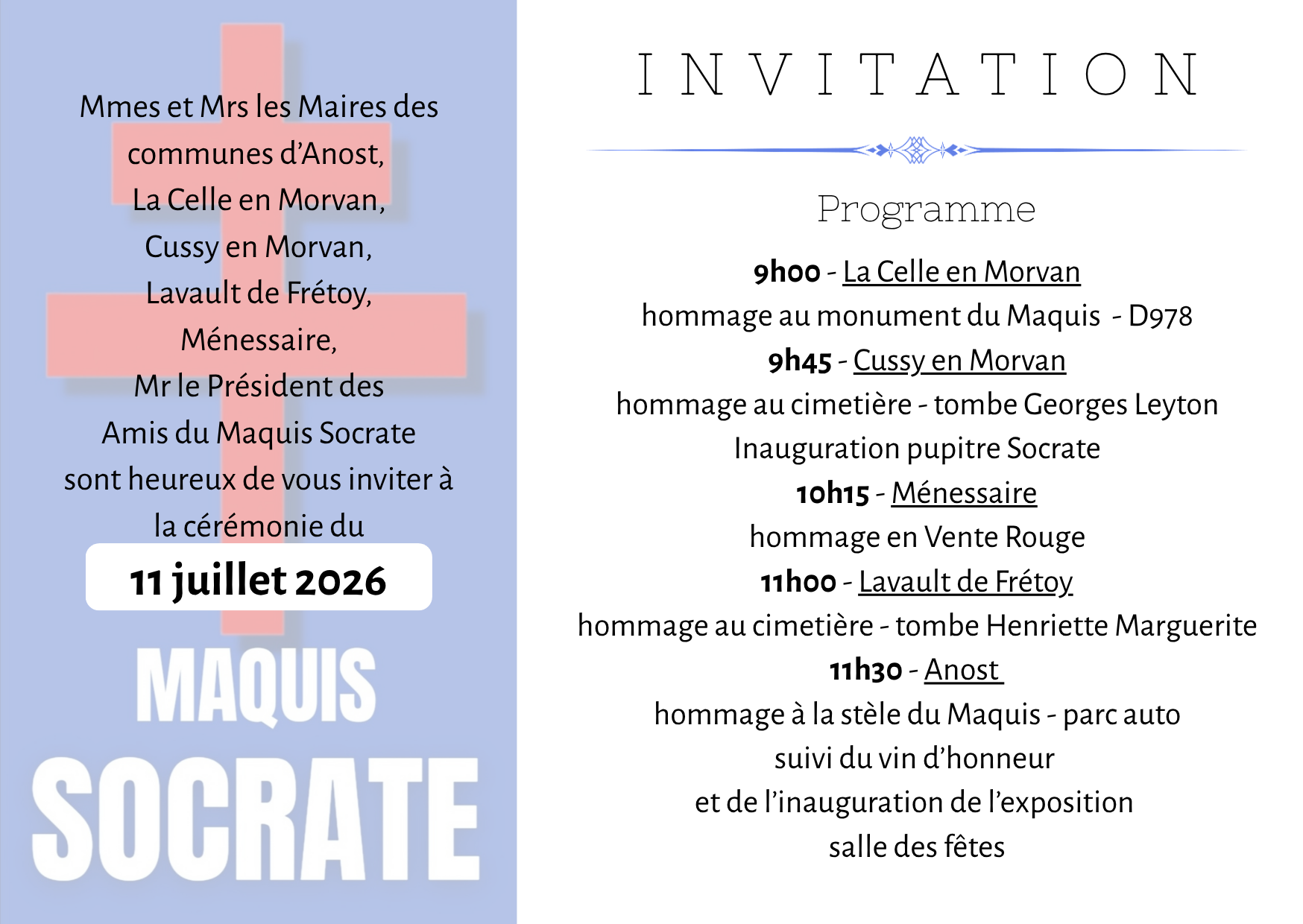 invitation maquis socrate