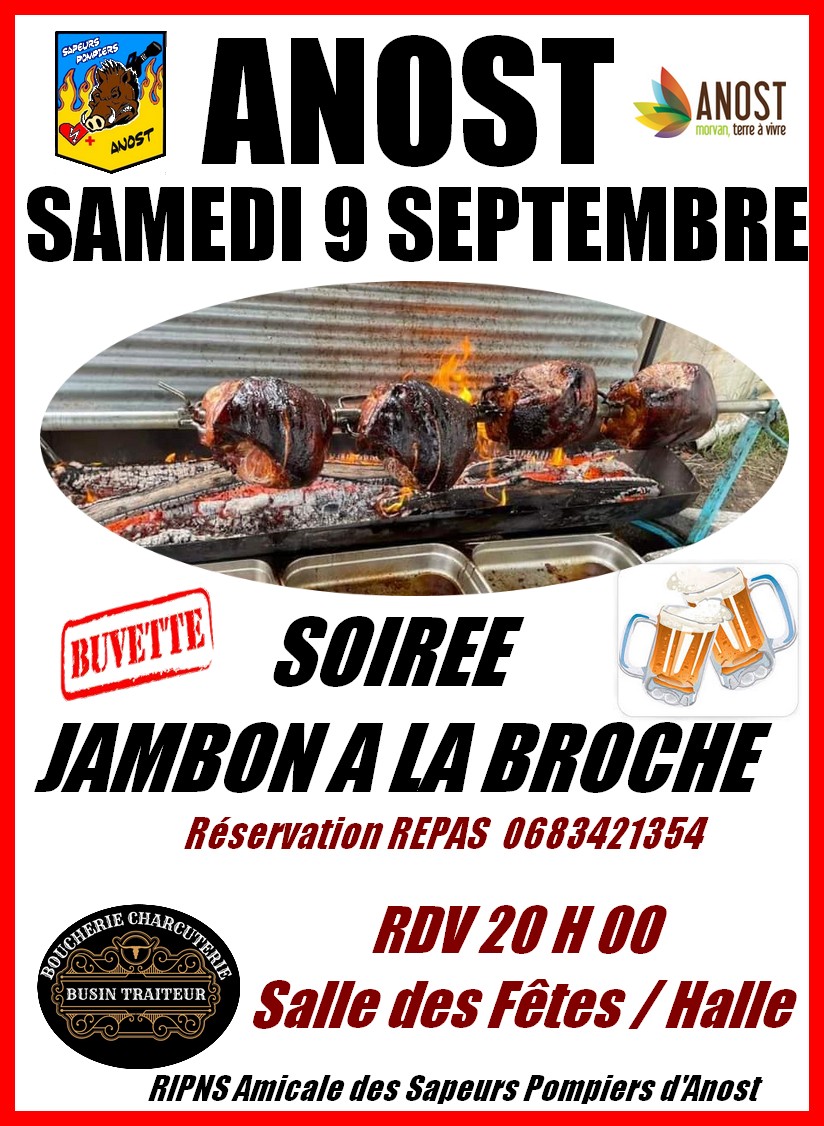 affiche jambon a la broche