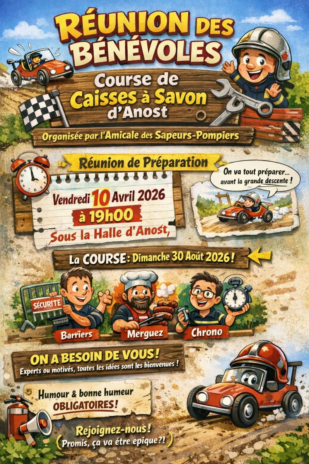 benevoles caisses a savons