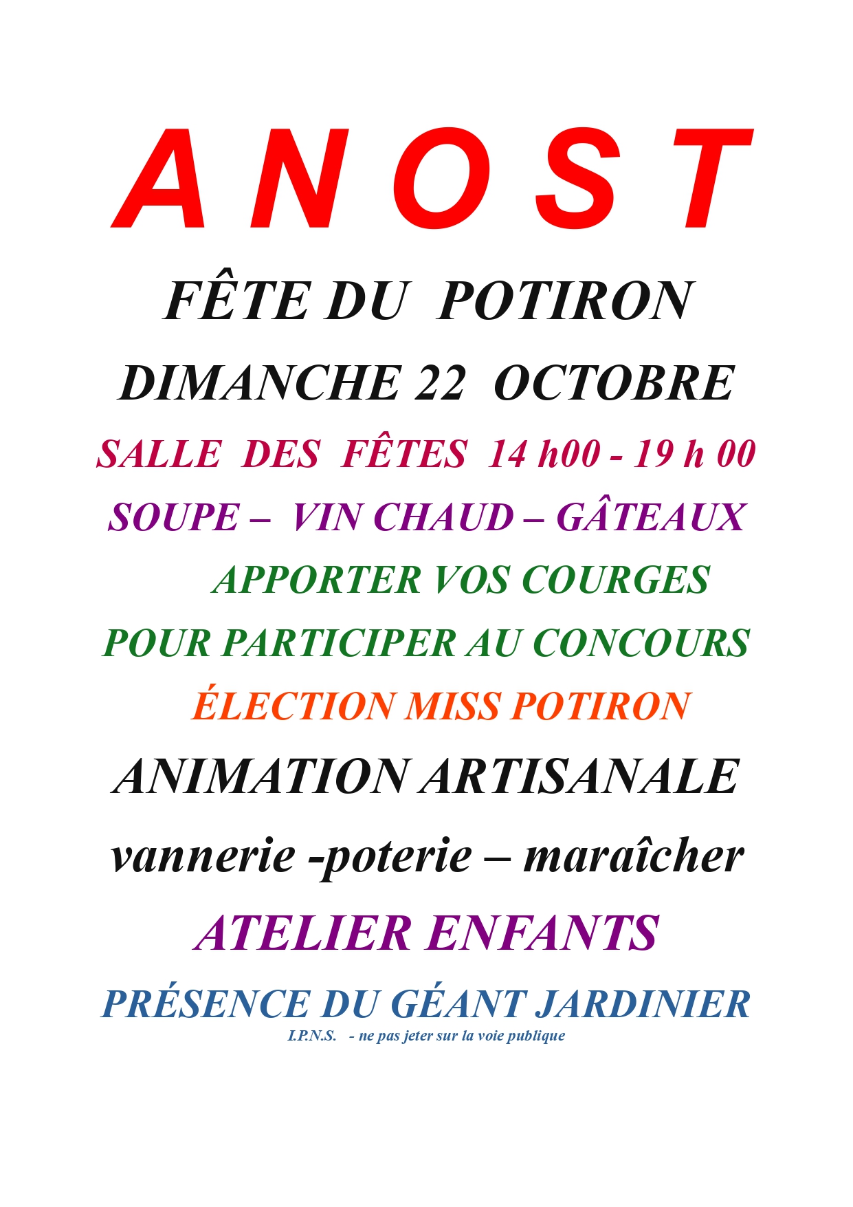 affiche potiron