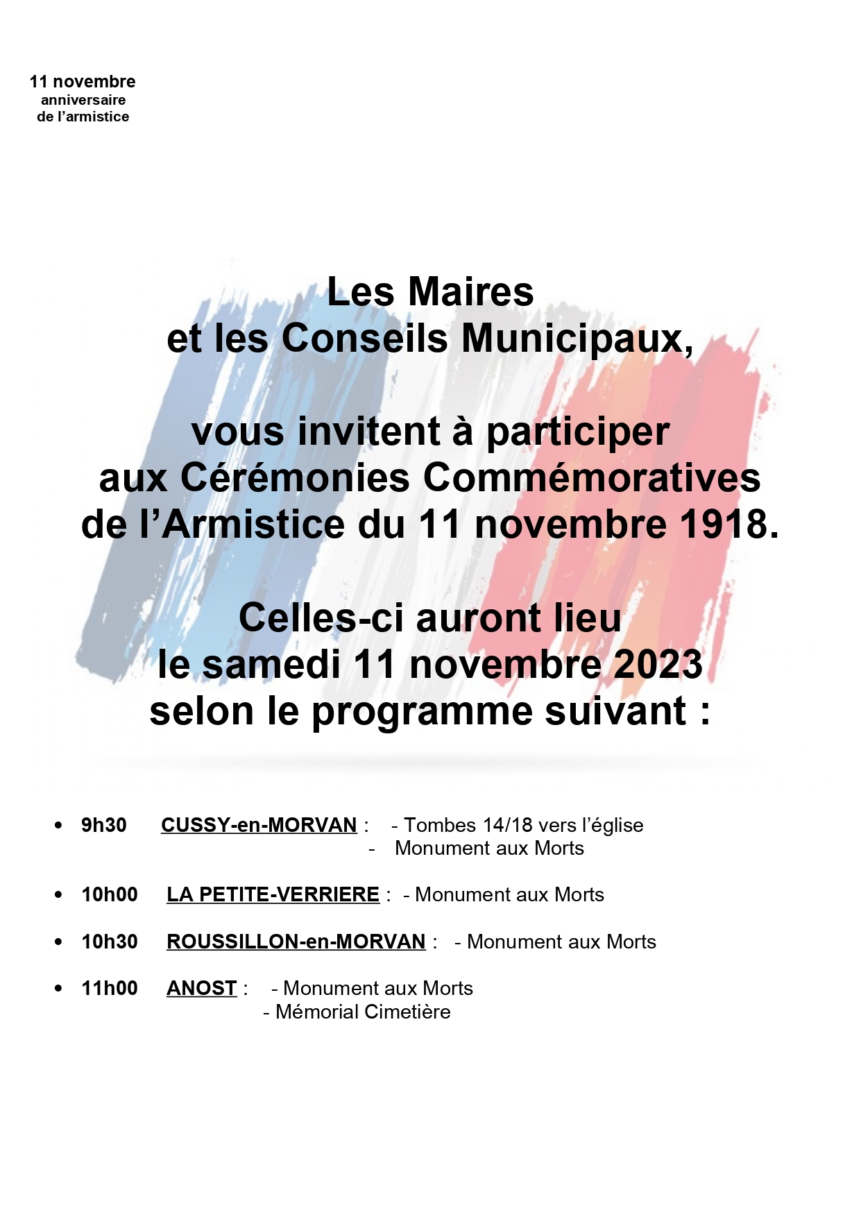 ceremonie du 11 novembre