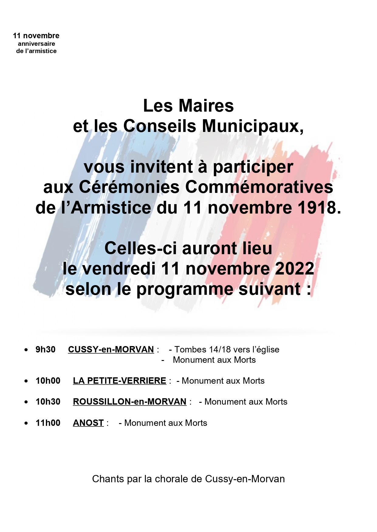 ceremonies du 11 novembre