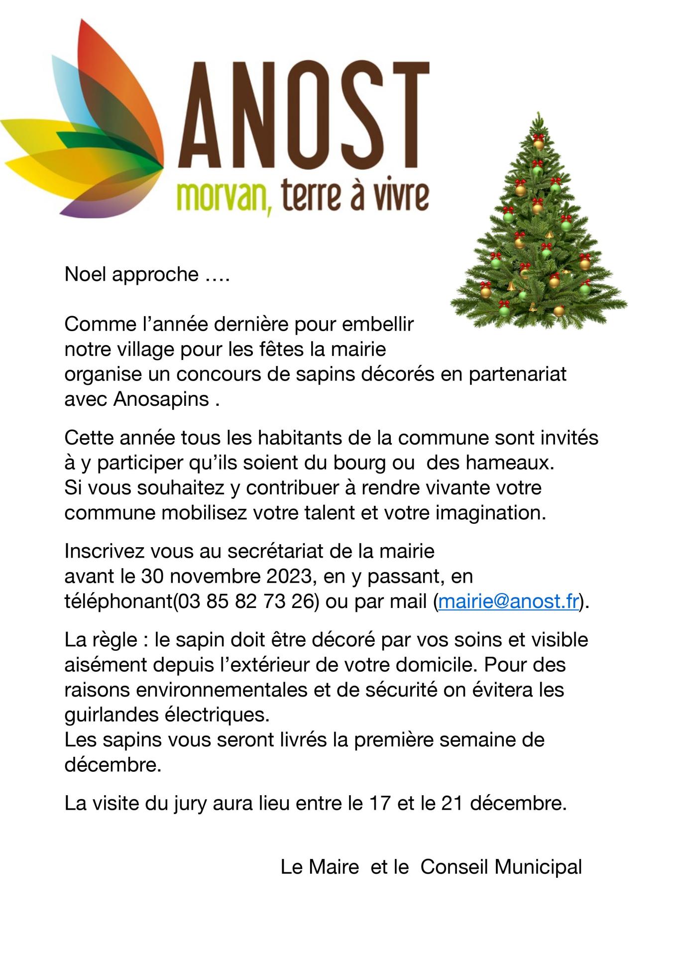 concours sapins
