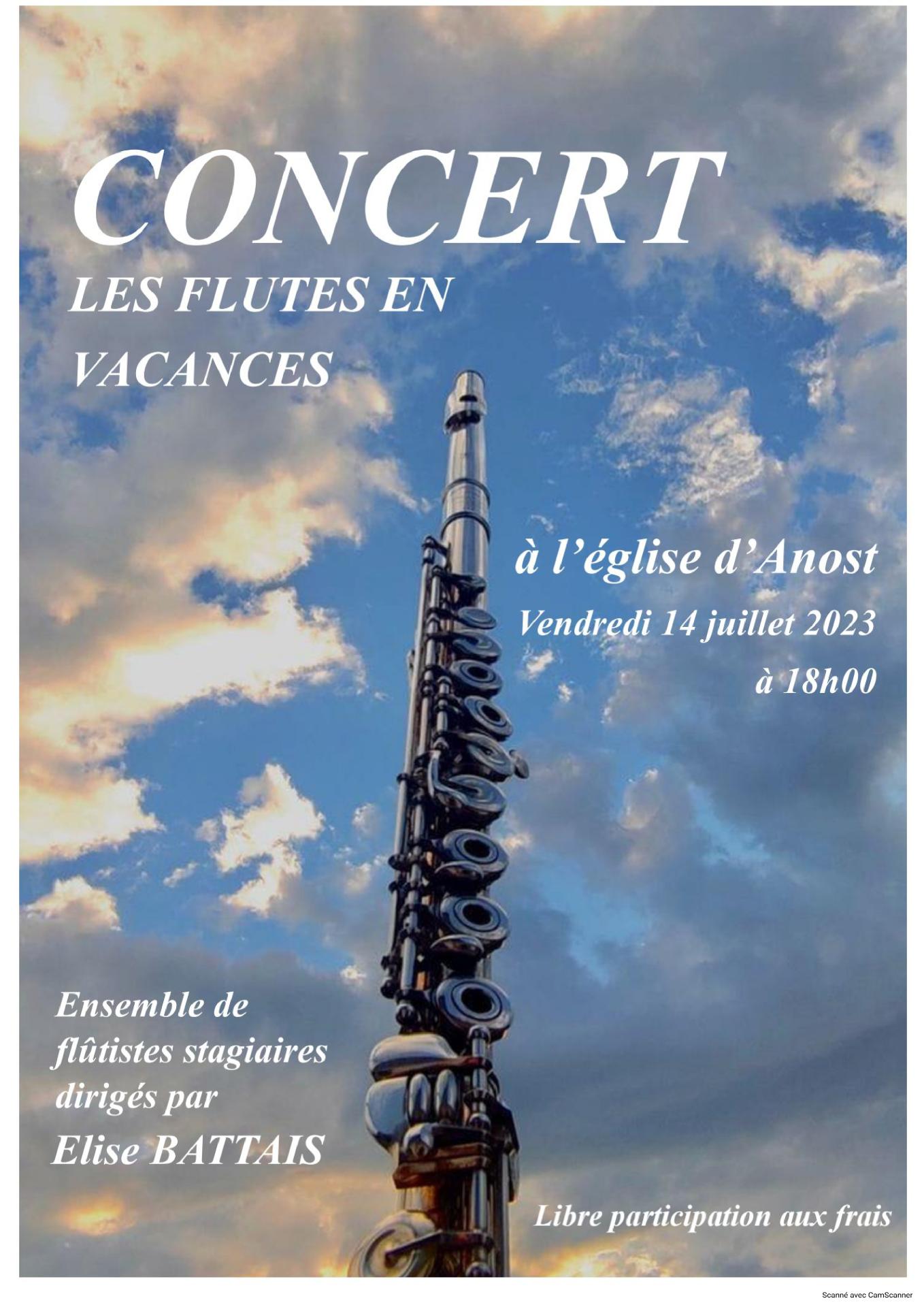 concert les flutes en vacances