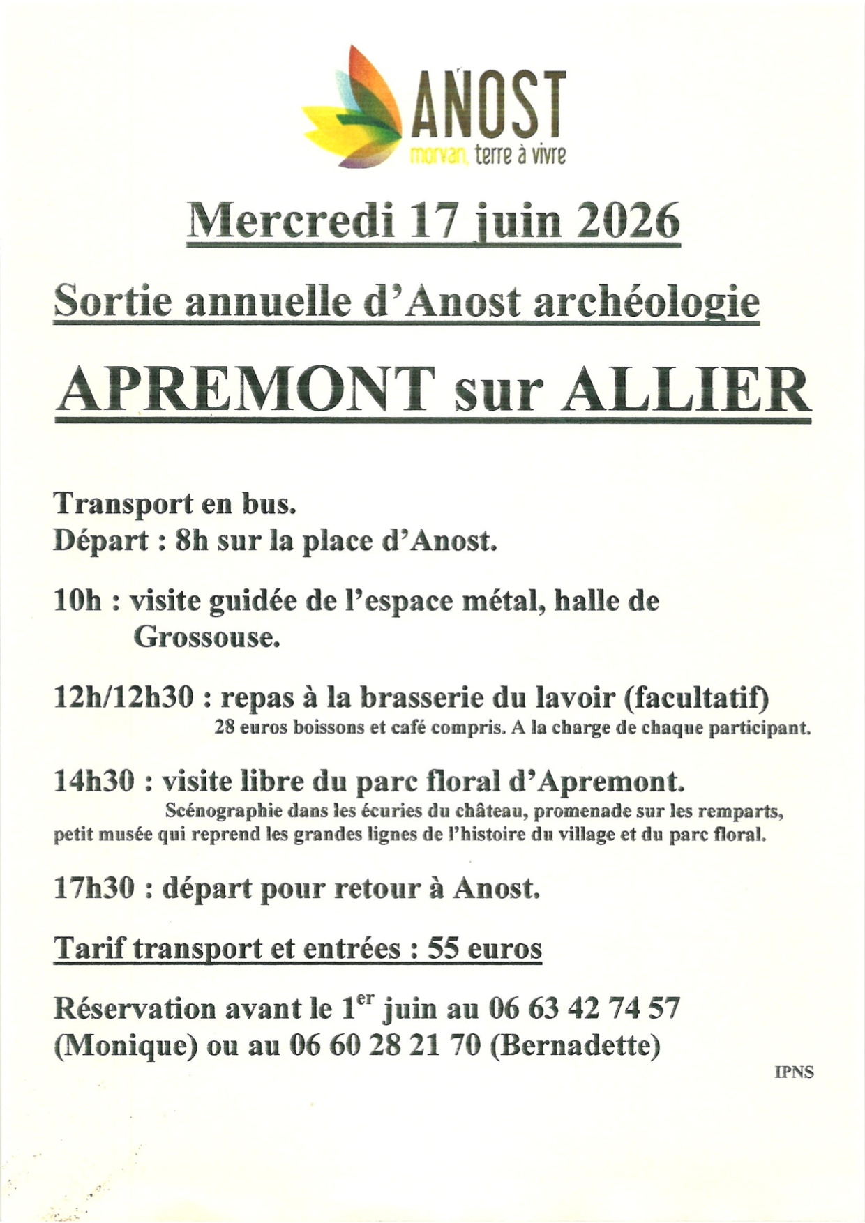 sortie anost archeologie